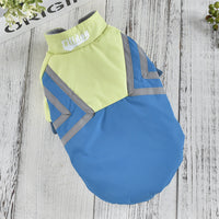 HKM-4546621 Puppy Reflective Stitch Jacket for All Seasons in Pink, Purple, and Blue, Sizes S-XXL