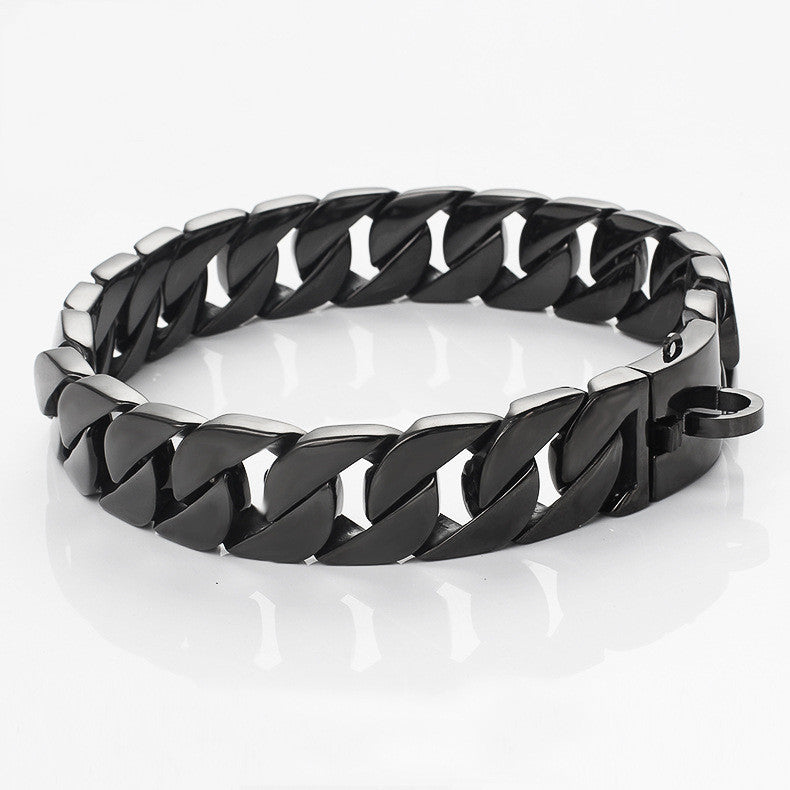 HKM-4546877 Stainless Steel Dog Chain Necklace - Durable Pet Collar with Leash Included