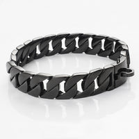 HKM-4546877 Stainless Steel Dog Chain Necklace - Durable Pet Collar with Leash Included