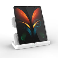 HKM-454803 3-in-1 Multifunctional Fast Wireless Charging Station - Black & White Options