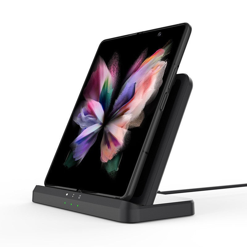 HKM-454803 3-in-1 Multifunctional Fast Wireless Charging Station - Black & White Options