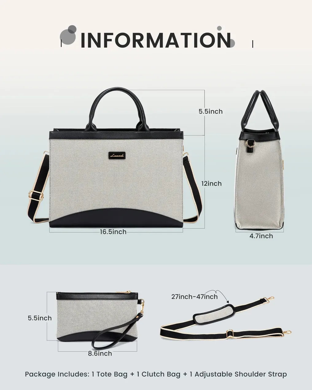 HKM-454803 Spacious Crossbody Bag for Women – Stylish Work Tote with Niche Design for Everyday Use