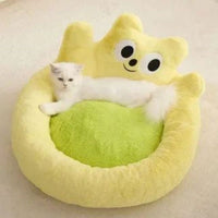 HKM-4548285 Cozy All-Season Cat Nest Cushion Bed for Comfortable Pet Relaxation