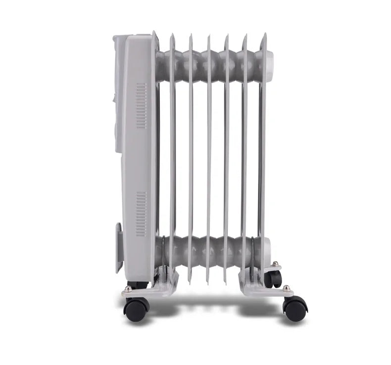HKM-454867 Oil-Filled Radiator Electric Heater with Adjustable Thermostat and Remote Control, 2000W