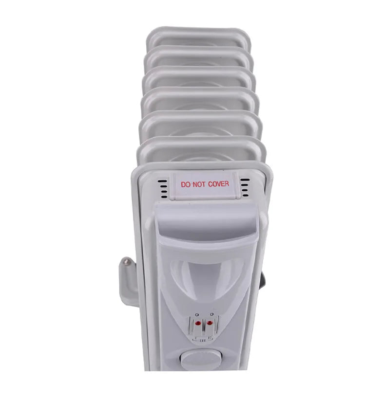 HKM-454867 Oil-Filled Radiator Electric Heater with Adjustable Thermostat and Remote Control, 2000W