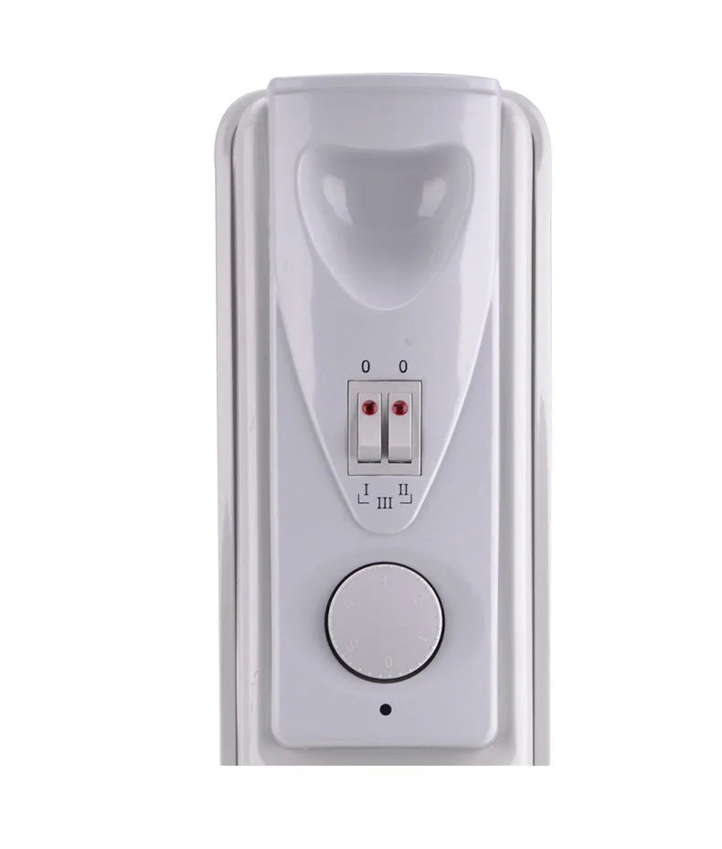 HKM-454867 Oil-Filled Radiator Electric Heater with Adjustable Thermostat and Remote Control, 2000W