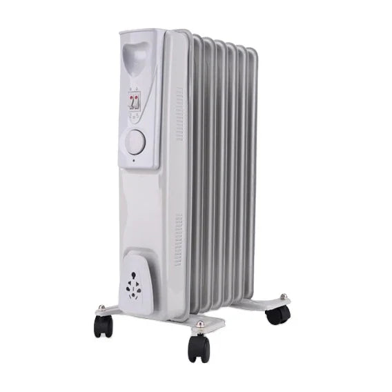 HKM-454867 Oil-Filled Radiator Electric Heater with Adjustable Thermostat and Remote Control, 2000W