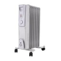 HKM-454867 Oil-Filled Radiator Electric Heater with Adjustable Thermostat and Remote Control, 2000W