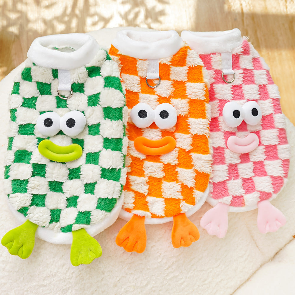 HKM-4548797 Cozy Double and Single Layer Pet Apparel for Dogs and Cats in Fun Colors