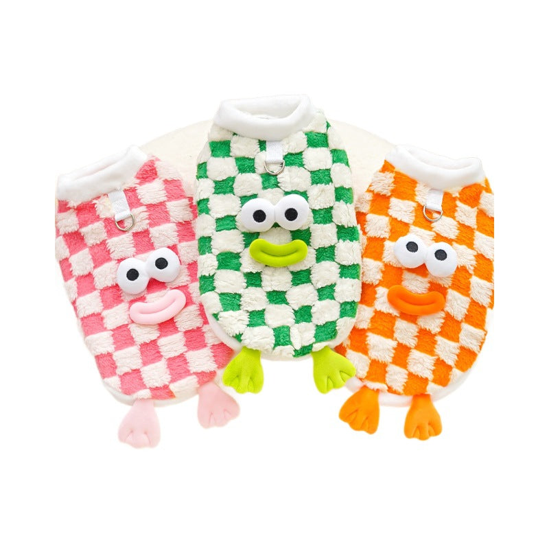 HKM-4548797 Cozy Double and Single Layer Pet Apparel for Dogs and Cats in Fun Colors