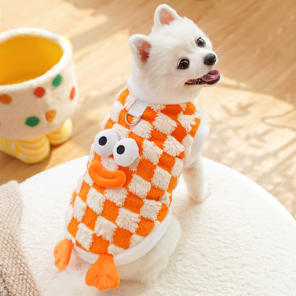 HKM-4548797 Cozy Double and Single Layer Pet Apparel for Dogs and Cats in Fun Colors