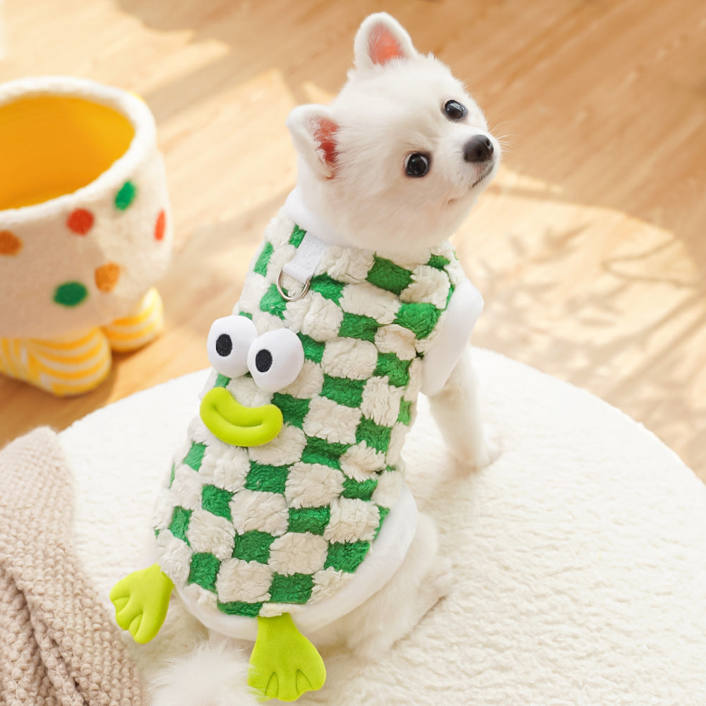HKM-4548797 Cozy Double and Single Layer Pet Apparel for Dogs and Cats in Fun Colors