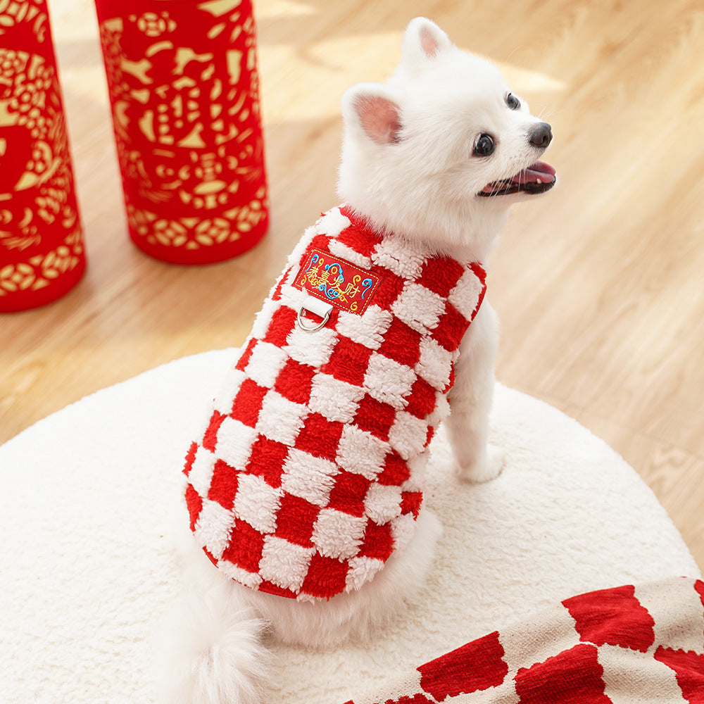 HKM-4548797 Cozy Double and Single Layer Pet Apparel for Dogs and Cats in Fun Colors
