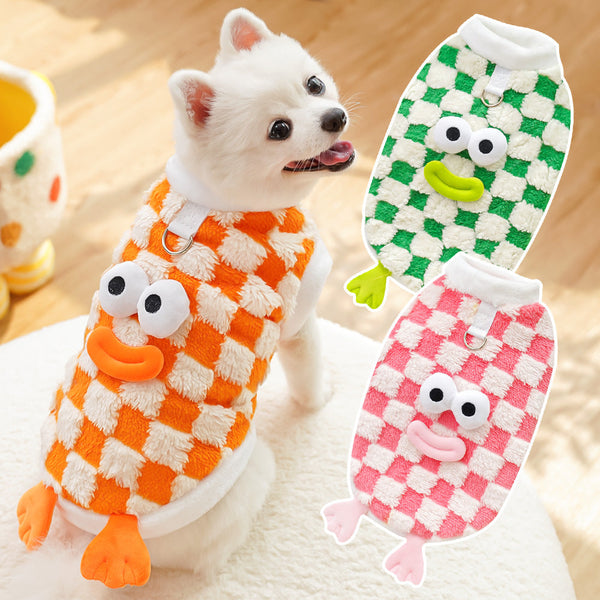 HKM-4548797 Cozy Double and Single Layer Pet Apparel for Dogs and Cats in Fun Colors