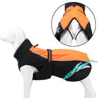 HKM-4549821 Winter Warm Pellet Down Jacket for Dogs – Waterproof and Flame-Retardant Vest in Black, Green, and Orange