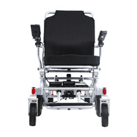 HKM-455123 Lightweight Folding Electric Wheelchair with Removable Battery, 20km Range, 6 km/h Speed