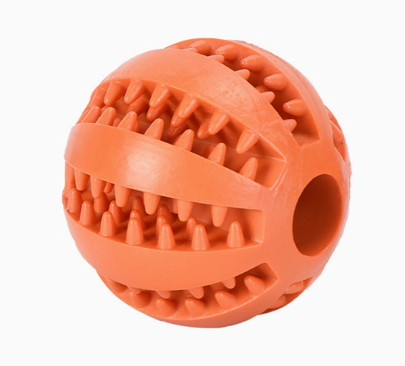HKM-4552637 Bite Resistant Rubber Watermelon Ball for Dogs - Multi-Color Pet Toy