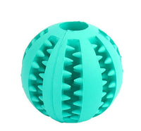 HKM-4552637 Bite Resistant Rubber Watermelon Ball for Dogs - Multi-Color Pet Toy