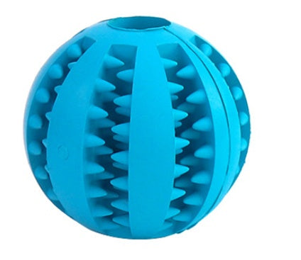 HKM-4552637 Bite Resistant Rubber Watermelon Ball for Dogs - Multi-Color Pet Toy