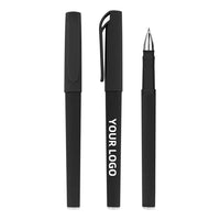 HKM-455379 Stylish Black Metal Ballpoint Pen with Customisable Logo for Business Promotions