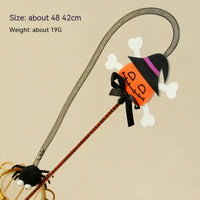 HKM-4554813 Lengthened Cat Teaser with Halloween Bell Tassel in Fun Designs