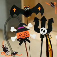 HKM-4554813 Lengthened Cat Teaser with Halloween Bell Tassel in Fun Designs