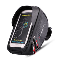HKM-455507 Touch Screen Bicycle Handlebar Bag with Waterproof Zipper for Mountain Bikes