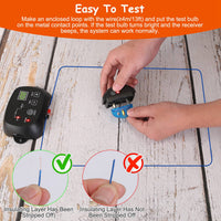 HKM-4555453 Adjustable Wireless Dog Fence System with Waterproof Receiver and Rechargeable Collar for Small to Large Dogs
