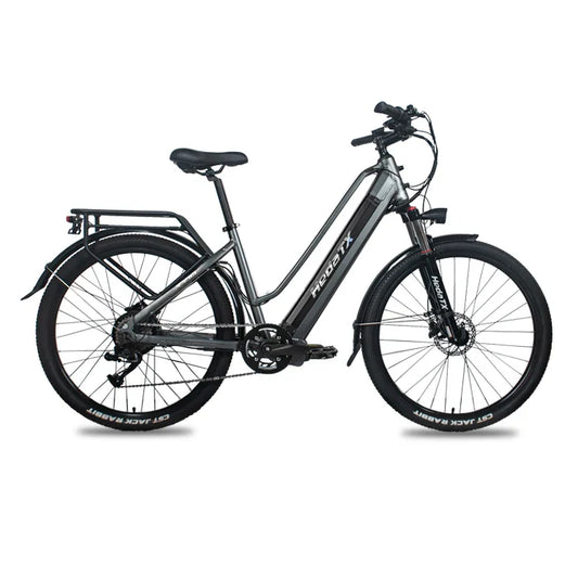 HKM-455571 Long Range 48V 19.2AH Electric City Bike with Hydraulic Disc Brakes and 9-Speed Gears