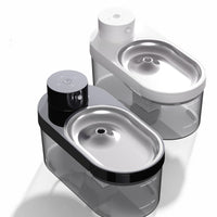HKM-4555837 Wireless Stainless Steel Pet Water Dispenser with Battery and Electricity Separation for Dogs and Cats