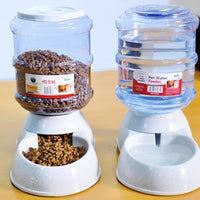 HKM-4555965 Automatic Pet Feeder and Water Dispenser for Cats and Dogs - Large Capacity, Removable and Washable Design