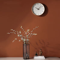 HKM-455763 Elegant Solid Wood Silent Clock for Living Room and Bedroom Decor
