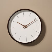 HKM-455763 Elegant Solid Wood Silent Clock for Living Room and Bedroom Decor