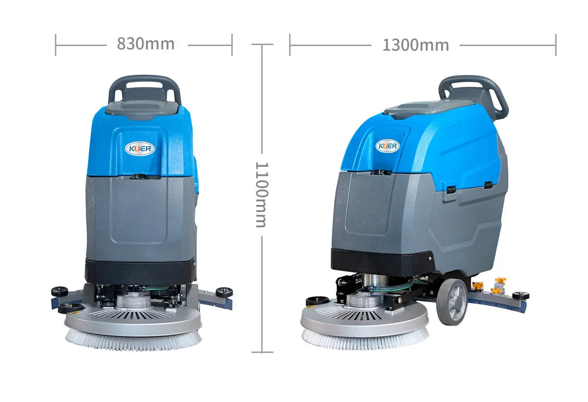 HKM-455827 20-Inch Floor Scrubber for Cleaning Rubber Flooring and Concrete Surfaces