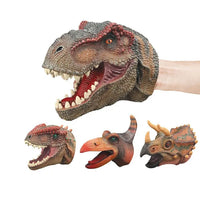 HKM-455827 Dinosaur Hand Puppet Toy for Kids - Soft Rubber Interactive Storytelling Puppet