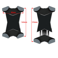 HKM-455955 Mobile Phone Navigation Bracket for Bicycle and Motorcycle - Fits 5 to 7.12 Inch Devices, Silicone and Metal Construction