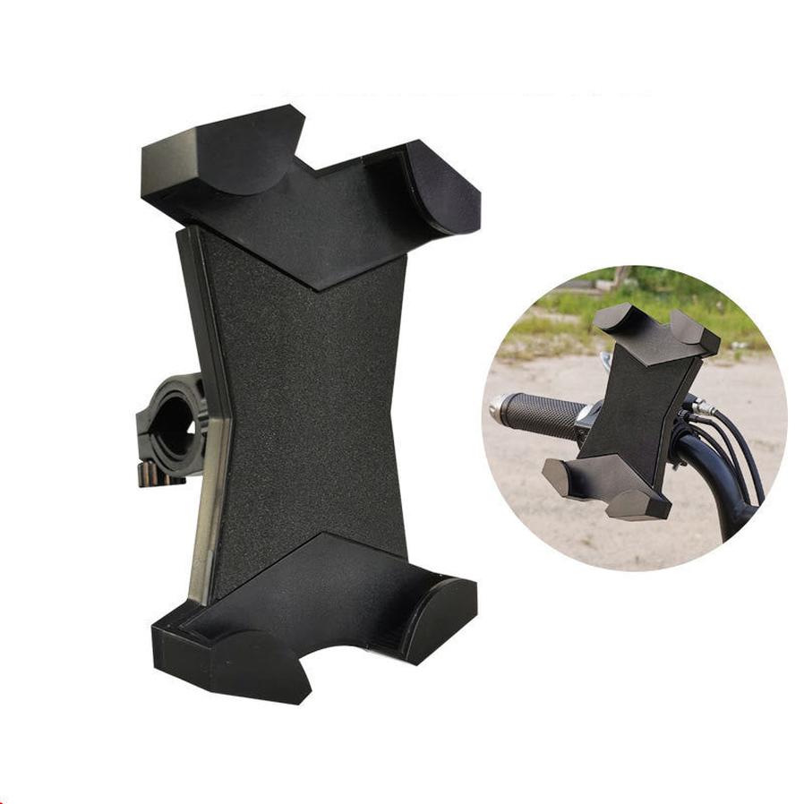 HKM-455955 Mobile Phone Navigation Bracket for Bicycle and Motorcycle - Fits 5 to 7.12 Inch Devices, Silicone and Metal Construction
