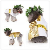 HKM-4559933 Festive Christmas Pet Skirt - Funny Polyester Outfit for All Pets