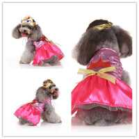 HKM-4559933 Festive Christmas Pet Skirt - Funny Polyester Outfit for All Pets