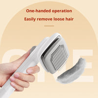 HKM-4561341 Pet Hair Removal Comb - ABS Material, Available in Black, White, and Green