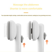 HKM-4561341 Pet Hair Removal Comb - ABS Material, Available in Black, White, and Green