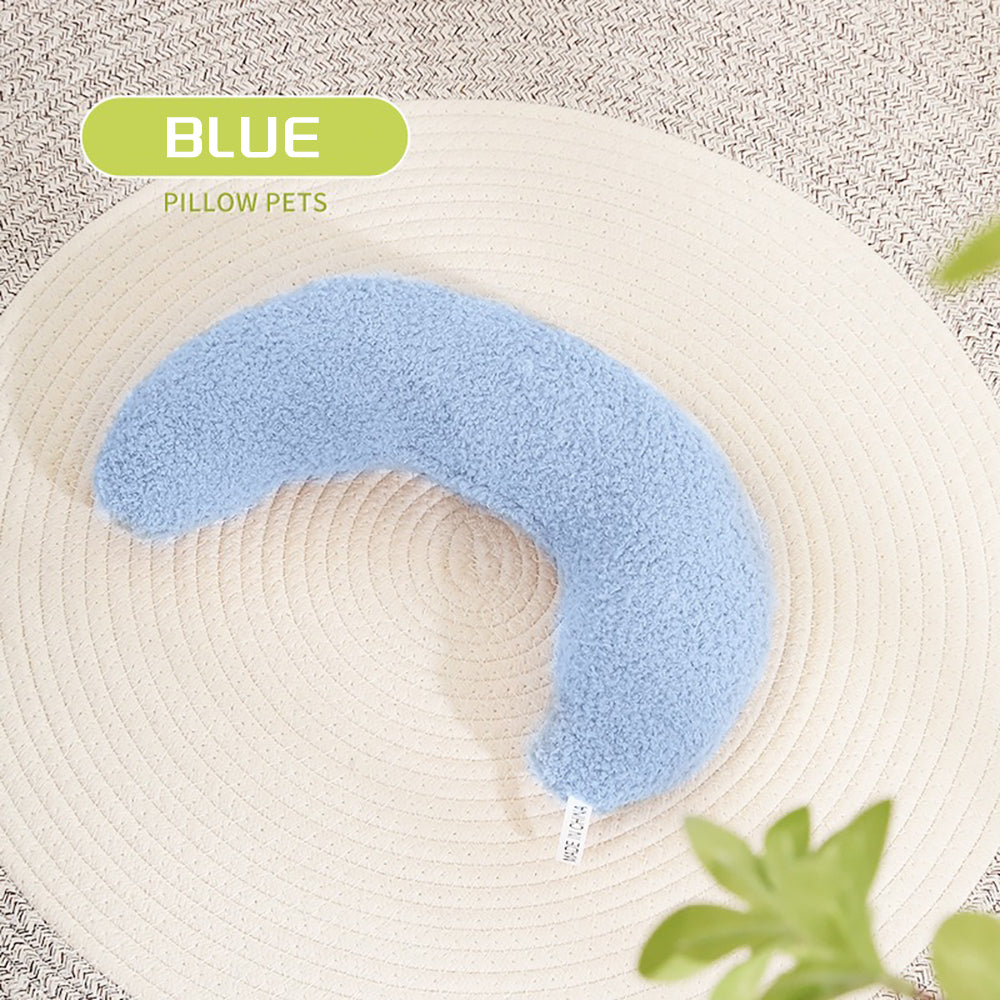 HKM-4563005 Ultra-Soft U-Shaped Cat Pillow with Adjustable Collar for Cervical Support and Comfort