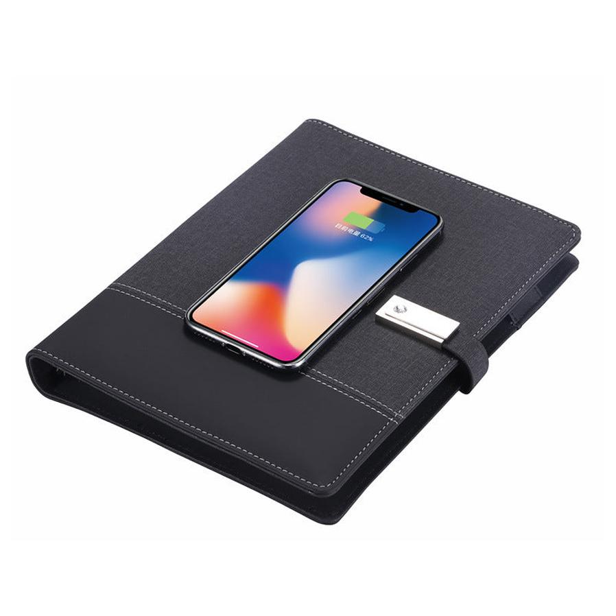 HKM-456467 Portable 8000 mAh Rechargeable Laptop Power Bank with Wireless Charging and Multiple USB Connectors