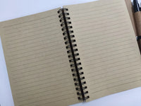 HKM-456531 Kraft A5 Notebook with Custom Logo Design for Promotional Use