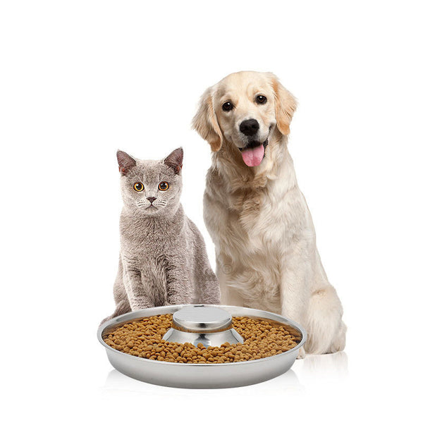 HKM-4565693 Stainless Steel Pet Food Bowl for Dogs and Cats - Available in 26cm, 30cm, and 34cm Sizes