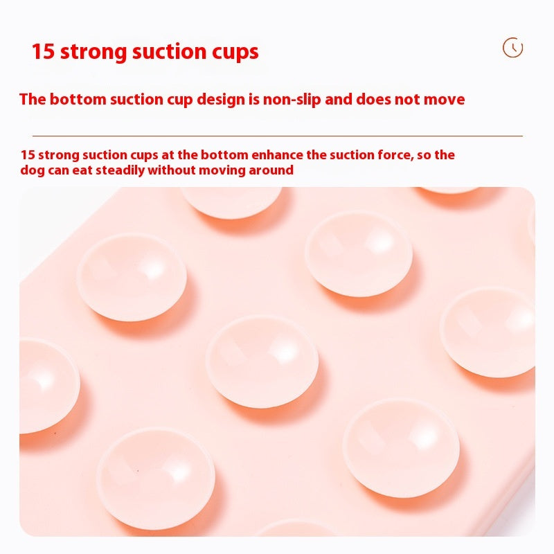 HKM-4566333 Silicone Pet Licking Mat with Suction Cups for Slow Feeding and Anti-Choking
