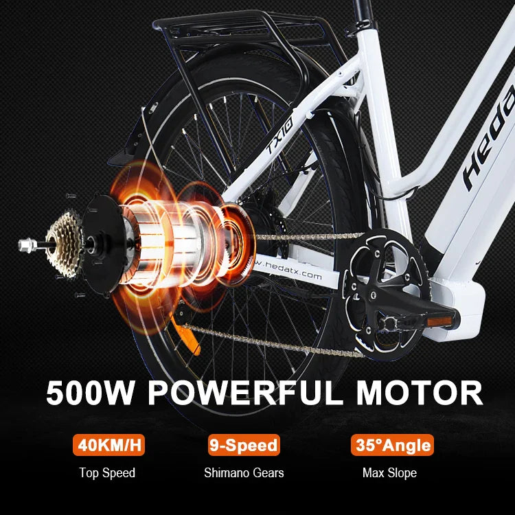 HKM-456723 48V 500W Electric Mountain Bike with 27.5 Inch Aluminum Alloy Frame and 27 Speed Gears