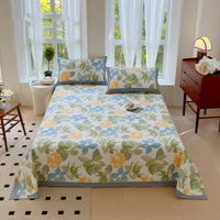 HKM-456723 Floral Cotton Quilt Cover Set - Sizes for Beds 0.9m to 2.2m, Modern Design