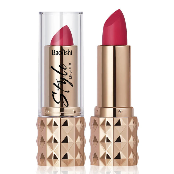 HKM-456723 Matte Rose Lipstick and Non-Stick Velvet Cup Lip Gloss Set - Vegan, Moisturising, Waterproof, MSDS Certified