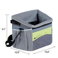 HKM-4567741 Durable Oxford Bicycle Dog Basket - Pet Carrier Frame for Easy Travel, Holds Up to 5kg